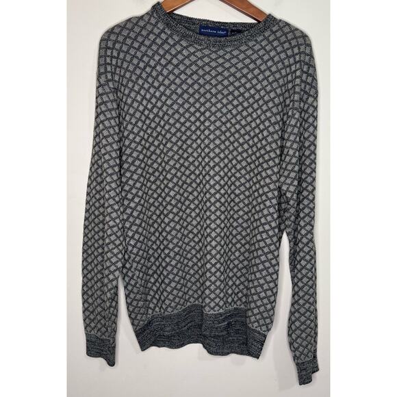 Northern Isles Men's Sweater Size Large Brown Lightweight Acrylic Rayon Nylon - Picture 1 of 5